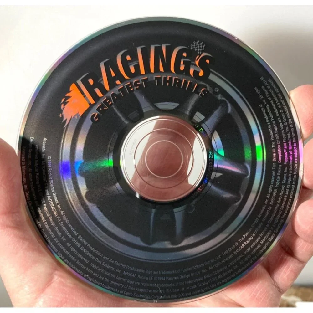 Racing's Greatest Thrills PC Big Box 8-Game CD-Rom NASCAR IndyCar Test Drive III